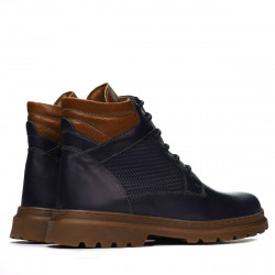 Botines para hombre 4119 índigo combinado