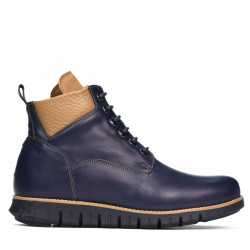 Botas hombre 4108 índigo+marrón