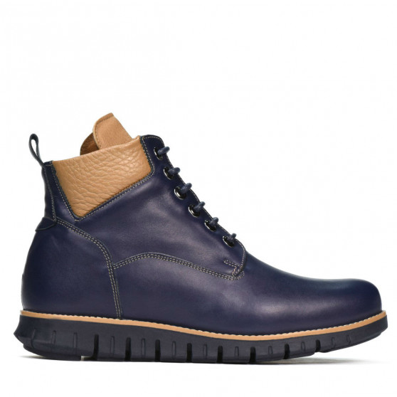 Botas hombre 4108 índigo+marrón