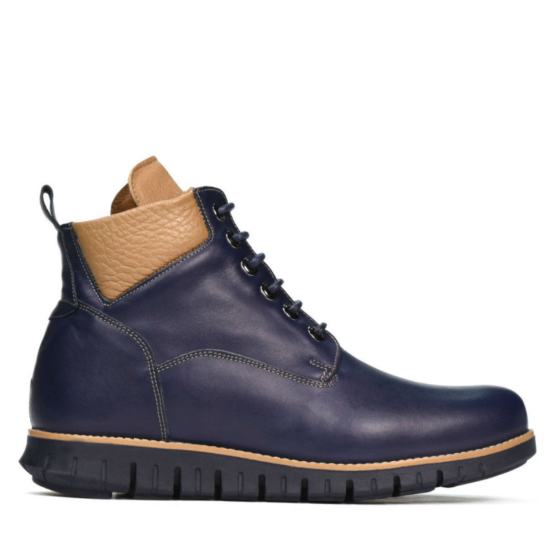 Botas hombre 4108 índigo+marrón