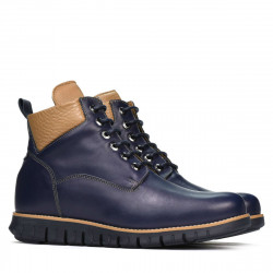 Botas hombre 4108 índigo+marrón