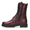 Botines mujer 3337-1 burdeos nácar