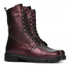 Botines mujer 3337-1 burdeos nácar