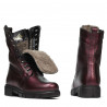 Botines mujer 3337-1 burdeos nácar