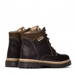 Botines para niños 3007 café