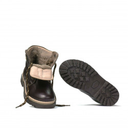 Botines para niños 3007 café