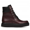 Botas mujer 3343 burdeos combinado