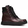 Botas mujer 3343 burdeos combinado