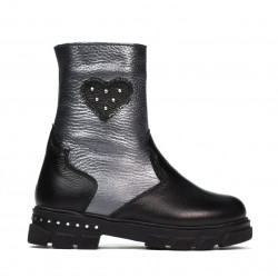 Botines para niños pequeños 103c negro+antracita