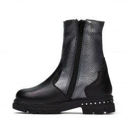 Botines para niños pequeños 103c negro+antracita