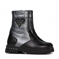 Botines para niños pequeños 103c negro+antracita