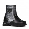 Botines para niños pequeños 103c negro+antracita