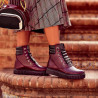 Botas mujer 3343 burdeos combinado