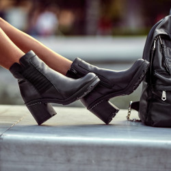 Botines mujer 3345 negro lifestyle