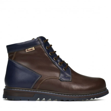 Botines para hombre 497 café+índigo