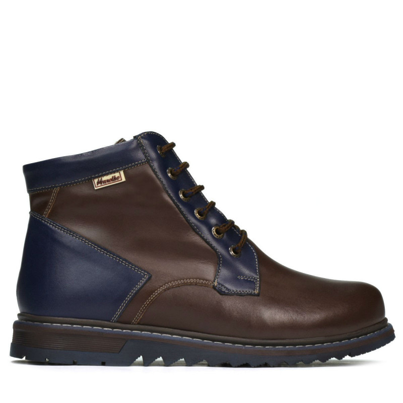 Botines para hombre 497 café+índigo