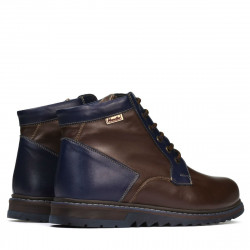 Botines para hombre 497 café+índigo