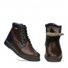Botines para hombre 497 café+índigo