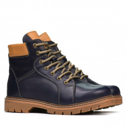 Botas para adolescentes 439-1 índigo+marrón