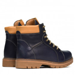 Botas para adolescentes 439-1 índigo+marrón