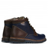 Botas hombre 497 índigo+marrón