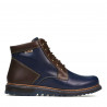 Botas hombre 497 índigo+marrón