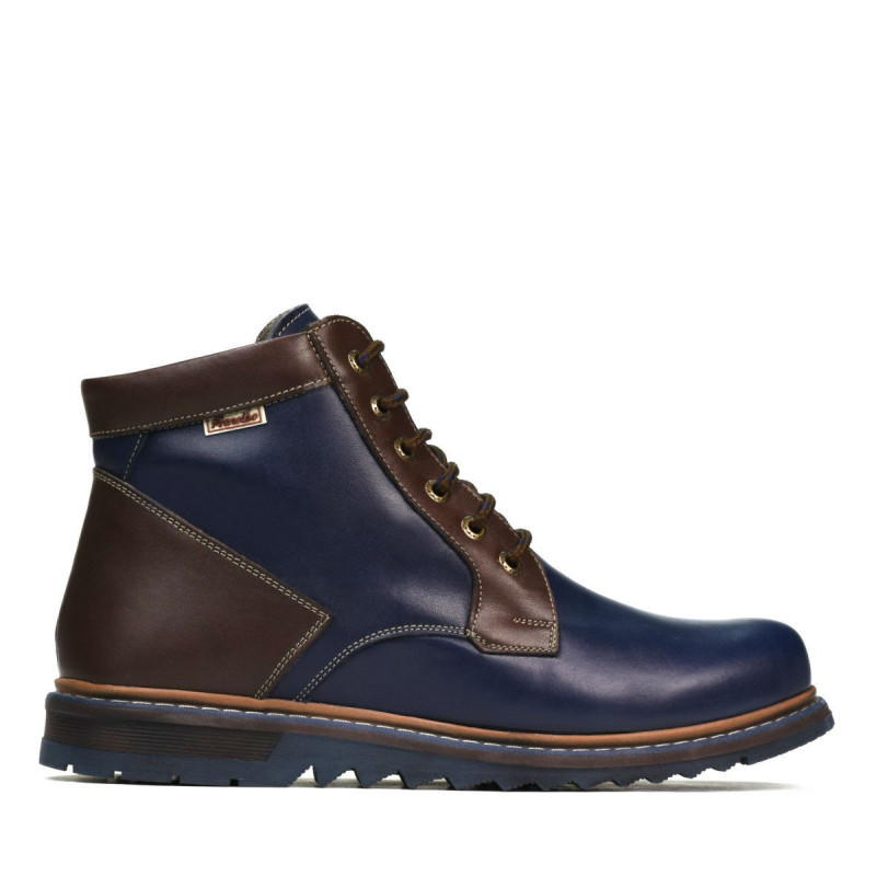 Botas hombre 497 índigo+marrón