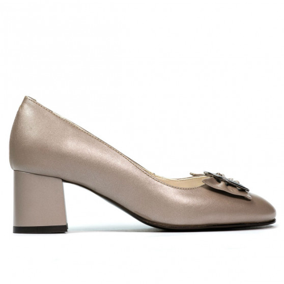 Zapatos elegantes para dama 1274 capuchino nácar
