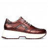 Zapatillas deportivas mujer 6019 burdeos nácar combinado