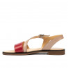 Sandalias mujer 5070 rojo+plomo