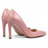 Zapatos elegantes de mujer 1276 charol rosa