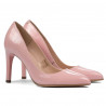 Zapatos elegantes de mujer 1276 charol rosa