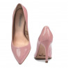 Zapatos elegantes de mujer 1276 charol rosa