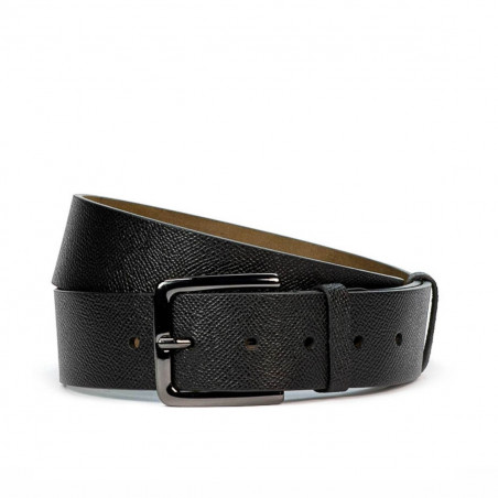 Cinturón hombre 41b negro prensado