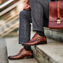 Zapatos elegantes para hombre 907 a marrón lifestyle