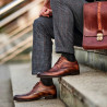 Zapatos elegantes para hombre 907 a marrón lifestyle