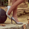 Zapatos elegantes de mujer 1276 capuchino nácar