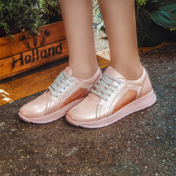Zapatillas deportivas/casuales mujer 6010 polvo nacarado combinado