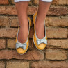 Zapatos para niños 174 amarillo nácar combinado