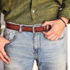 Cinturón hombre 34b a marrón lifestyle