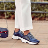 Zapatillas deportivas de mujer 6019 índigo nácar combinado