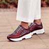 Zapatillas deportivas mujer 6019 burdeos nácar combinado lifestyle