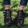 Zapatillas deportivas para hombres 893sc negro velcro