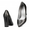 Zapatos elegantes de mujer 1261 gris nácar