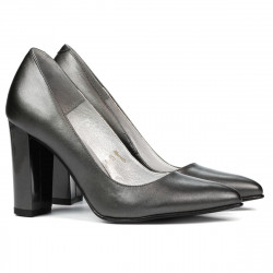 Zapatos elegantes de mujer 1261 gris nácar