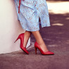 Zapatos elegantes de mujer 1246 rojo lifestyle