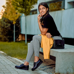 Zapatos casuales de mujer 6018 negro