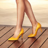 Zapatos elegantes de mujer 1246 amarillo