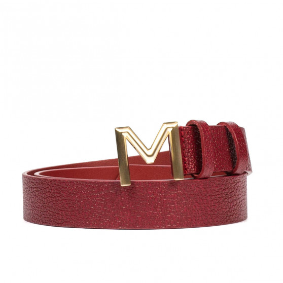 Cinturón de mujer 13m biz rojo