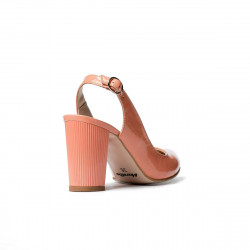 Sandalias de mujer 1281 charol salmón